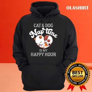 Dog Naptime Is My Happy Hour Funny Vintage Animals Cute Dogs Lover T shirt 3