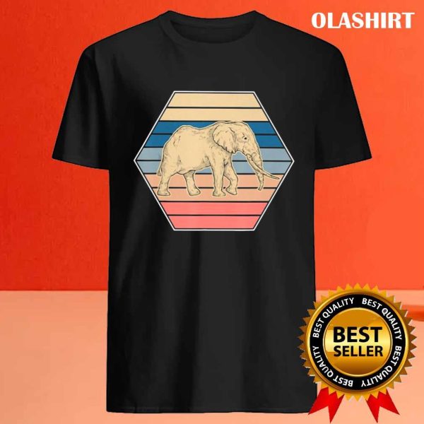 Elephant Zoo Keeper Gift Africa Safari Retro Animal El Shirt