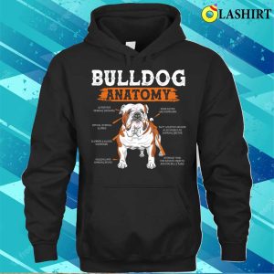 English Bulldog Anatomy Cute Biology Funny Dog Lover Gift T shirt 3