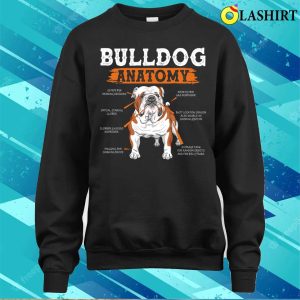 English Bulldog Anatomy Cute Biology Funny Dog Lover Gift T shirt 4