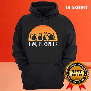 Ew People Black Cats Wearing Masks T shirt 3