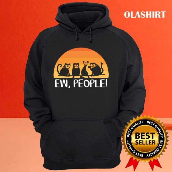 Ew, People Black Cats Wearing Masks T-shirt