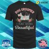 Floral Dog Groomer Gift Dog Pet Grooming T-shirt