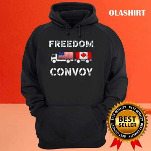 Freedom Convoy Canadian Truckers Maple Leaf T shirt 3