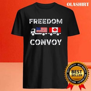 Freedom Convoy Canadian Truckers Maple Leaf T shirt 4