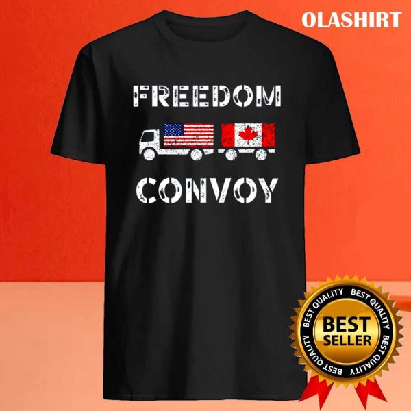 Freedom Convoy Canadian Trucker’s Maple Leaf T-shirt