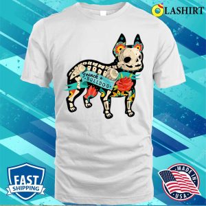 French Bulldog Dog Mexican Design Day Of Dead Tattoo T-shirt