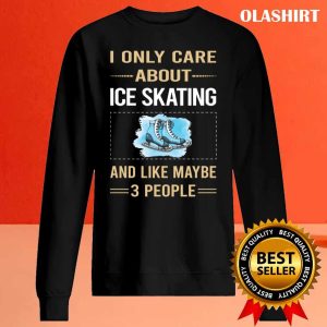 Funny 3 People Ice Skating Skate Skater T-shirt