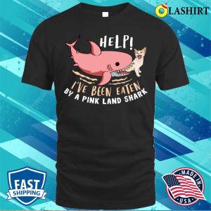 Funny Animals Lover Gift T shirt Funny Shark And Cat Combined T shirt 1