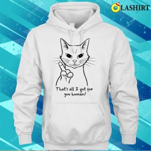 Funny Cat Angry Middle Finger T shirt 3