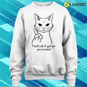 Funny Cat Angry Middle Finger T shirt 4