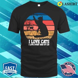 Funny Cats Love T shirt I Love Cats T shirt 1