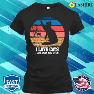 Funny Cats Love T shirt I Love Cats T shirt 2