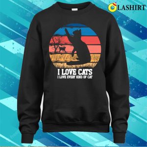 Funny Cats Love T shirt I Love Cats T shirt 4