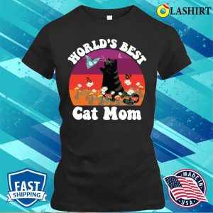 Funny Cats Love T shirt Worlds Best Catmom T shirt 2