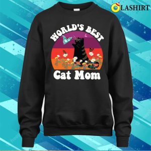 Funny Cats Love T shirt Worlds Best Catmom T shirt 4