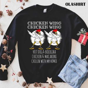 Funny Chicken Wing Hot Dog And Bologna Shirt 1