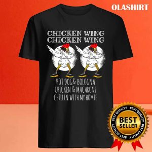 Funny Chicken Wing Hot Dog And Bologna Shirt 4