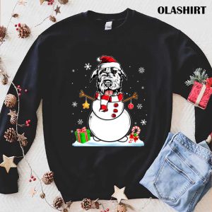 Funny Christmas Pajama Irish Wolfhound Dog Santa T shirt 1