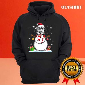 Funny Christmas Pajama Irish Wolfhound Dog Santa T shirt 3