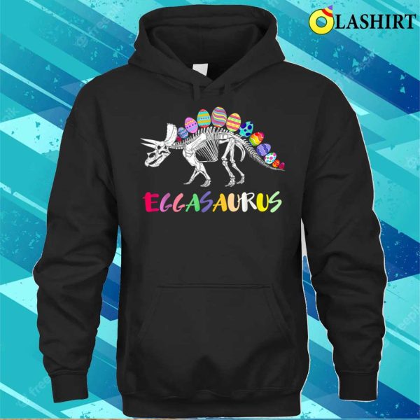 Funny Eggasaurus Stegosaurus Egg Dinosaur Easter Boys Gift T-shirt