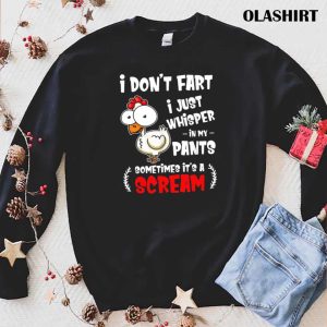 Funny Farting Chicken Lover I Dont Fart I Whisper T shirt 1