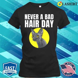 Funny Hairless Cat Design For Girls Women Pet Kitten Lovers T shirt 2