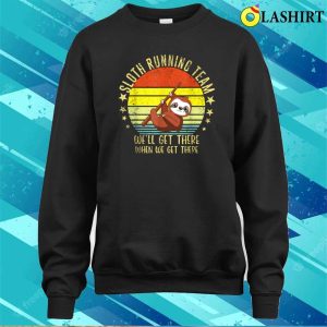 Funny Sloth Running Team Lazy Sloth Lover Vintage Hoodie 4