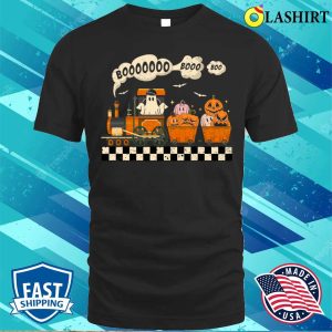 Halloweetrai Boo Shirt Spook T-shirt Wit Hilariou Hallowee Trai Design