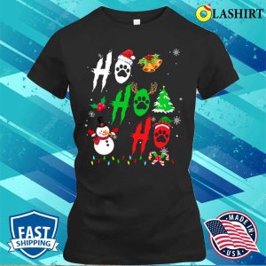 Ho Ho Ho Paw Christmas Funny Dog Lover Shirt 2