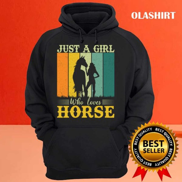 Horse Shirt, Just a girl who loves horses Shirt, Horse Lover Tee, Horse Girl Shirt