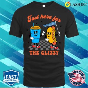 Hot Dog Im Just Here For The Glizzy Happy 4th Of July T shirt 1