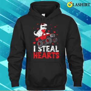 I Steal Hearts T shirt I Steal Hearts Dinosaur Valentines Day T shirt 3