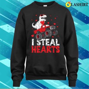 I Steal Hearts T shirt I Steal Hearts Dinosaur Valentines Day T shirt 4