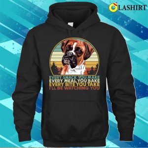 Ill Be Watching for You Boxer Lover Christmas Boxers Dog T Shirt 3