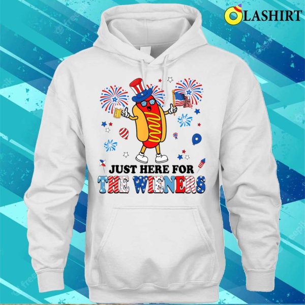 I’m Just Here For The Wieners 4th Of July Usa T-shirt