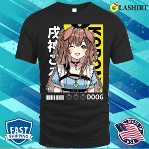 Inugami Korones Adorable Wink Featured On T-shirt