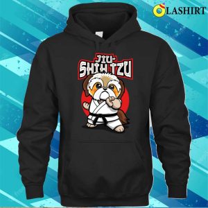 Jiushih Tzu Jiujitsu Kawaii Shih Tzu Martial Arts T shirt 3