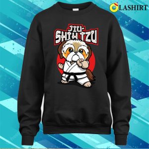 Jiushih Tzu Jiujitsu Kawaii Shih Tzu Martial Arts T shirt 4