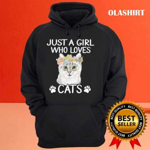 Just A Girl Who Loves Cats T shirt 3