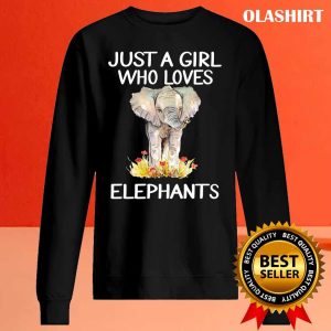 Just A Girl Who Loves Elephants T shirt 2