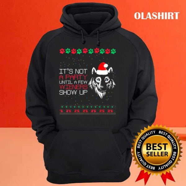 Merry Wiener Christmas Dachshund Dog Pajama Xmas T-shirt