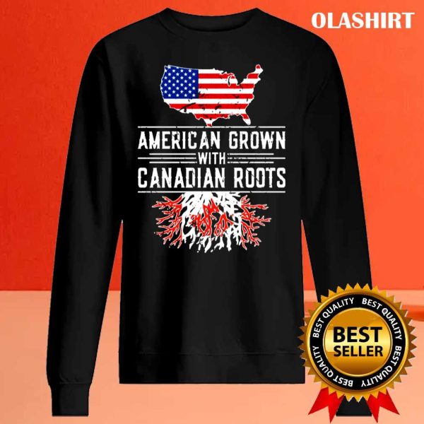 New American Grown Canadian Roots Pride Canada Shirt