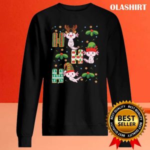 New Axolotl Ho Ho Ho Merry Christmas Xmas T-shirt