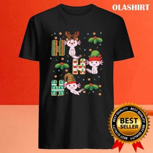 New Axolotl Ho Ho Ho Merry Christmas Xmas T shirt 4