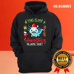 New Axolotl Socks Christmas Light Funny Family Pajamas Xmas Lover T shirt 3