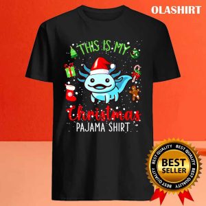 New Axolotl Socks Christmas Light Funny Family Pajamas Xmas Lover T shirt 4