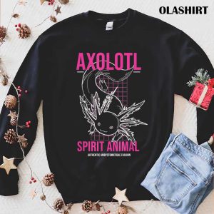 New Axolotl Spirit Animal Kawaii Anime T shirt Trending Shirt 1