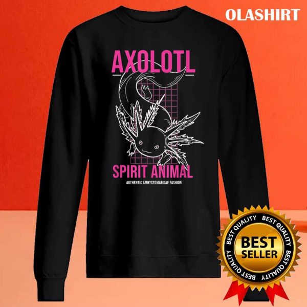 New Axolotl Spirit Animal Kawaii Anime T-shirt , Trending Shirt