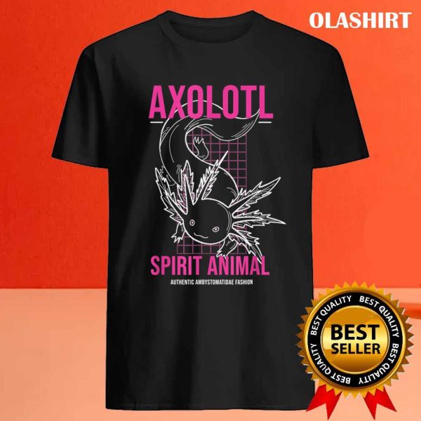 New Axolotl Spirit Animal Kawaii Anime T-shirt , Trending Shirt